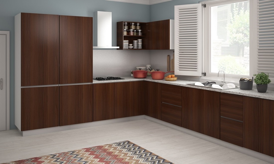 کابینت طرح ال شکل