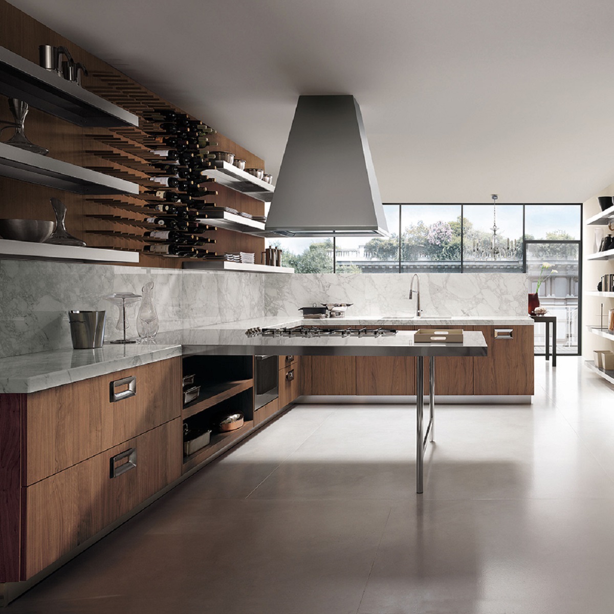 پلان آشپزخانه ال شکل